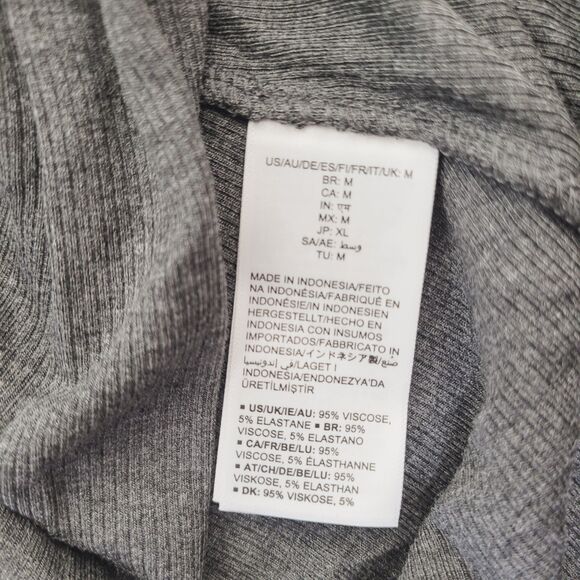 Daily Ritual Women's Relaxed Fit Rayon Spandex Fine Rib Maxi Dress Gray Medium - Picture 9 of 14